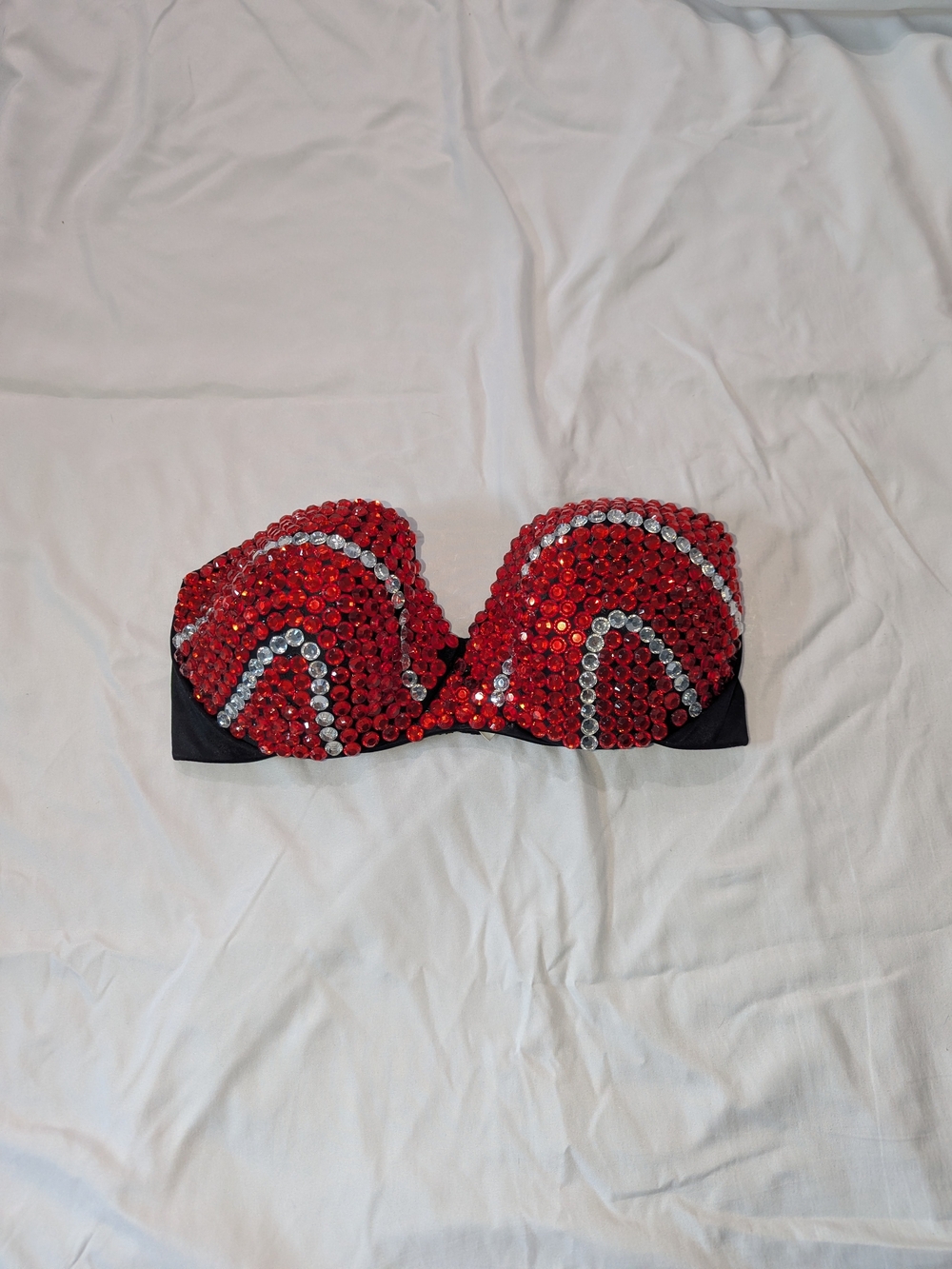 Sweet Nothing Sequin Embellished Strapless Bra - Red